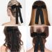 Molain Black Bow Barrettes - Kawaii French Hair Clip for Women and Girls | Aesthetic Hairbows for Halloween, Christmas, Easter Cosplay - Buy Online on GoSupps.com
