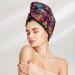 Sugar Skulls Coral Velvet Dry Hair Cap - Ideal for Home Travel Pool Parties & Baths | Shop Now - Buy Online on GoSupps.com
