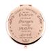 Hiipeenow Always Remember You are Braver Than You Believe  Rose Gold Compact Mirror  Bithday Encouragement Cheer up Inspirational Gift for Women Daughter Granddaughter Friend Sister
