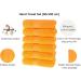 Maurahome Luxury 100% Cotton Towel Set - Hotel & Spa Quality Fast Drying Soft & Plush 6 Large Orange Terry Towels (50x100) - Buy Online on GoSupps.com