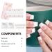 Semi Cured Gel Nail Strips Gel Nail Stickers - 16 Pcs Nail Stickers for Nail Art - Soft Self-Adhesive Gel Nail Wraps Easy Apply & Remove for Salon-Quality Manicure Kit (UV/LED Lamp Required)(BSG-0447) - Buy Online on GoSupps.com