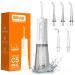 Water Flosser for Teeth Cordless Bitvae Water Flossers 3 Modes & 5 Intensities Oral Irrigator with 6 Jet Tips Dental Flosser Water Jet Waterproof Available in Shower USB Rechargeable White Snowwhite