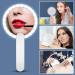 Socueny Mini Travel Portable Makeup Vanity Mirror with 10X Magnifying Ring LED Fill Lights Handheld Folding Pocket Mirror 4 Inch - Buy Online on GoSupps.com