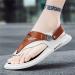 Men's Clip Toe Bunion Corrector Sandals - Brown, Size 6.5 | Non-Slip, Toe Separating, Comfortable Beach Walking Shoes for Bunion Pain Relief - Buy Online on GoSupps.com