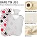 Naanle Heart Geometry 2L Large Transparent Hot Water Bottle | Pain Relief Hand & Foot Warmer | Ideal for Winter Warmth & Cold Therapy - Buy Online on GoSupps.com