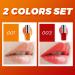 Lip Glow Oil Set 2 Pcs - Plumping, Hydrating, Non-Sticky Lip Gloss Oil - Nourishing Tinted Lip Balm - Soothes Dry Lips - Honey & Cherry Tint - Buy Online on GoSupps.com