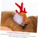 minkissy 2 Pairs Christmas Hair Clips Antler Hair Accessories Deer Ears Hair Clips Deer Antler Hairpins Hair Barrettes for Girls Elk Antler Christmas Hairpin Flannel Cosmetic Clip - Buy Online on GoSupps.com