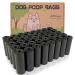 AiTodos 600PCS Dog Poop Bags Black Suitable for Leaving the House Dog Bags-30 * 21.5 cm Polyethylene Material Portable - Dog Toilet Bags(40 Rolls 15 per Roll)