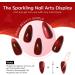 Modelones Red Gel Nail Polish 6 Colors Ruby Sparks Collection Popular Glitter Gel Polish Cat Eye Burgundy Red Sparkle Bloody Red Nail Polish Kit Art DIY Home Salon Gifts for Women - Buy Online on GoSupps.com
