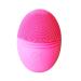 Envie Rechargeable Facial Cleansing Brush & Massager Pulsing Silicone Face Exfoliator Blackhead Remover & Makeup Remover (Pink)