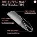 Lea-Shall Almond Shape Nail Tips Set - 240 Pre-shaped Gel Fake Nails Short Full Cover 12 Sizes for Artistic Acrylic Designs - Buy Online on GoSupps.com
