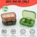 MICARA 3-Pack Small Pill Case | Cute Travel Pill Organizer with 3 Compartments | Portable Medicine & Vitamin Holder | Easy to Open for Supplements - Buy Online on GoSupps.com