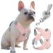 Pawaboo dog harness with a leash set x frame no pulling adjustable suffocation-free dog vest harness for small medium-sized dogs puppies puppy vests with leash for walks (L pink) l pink