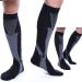 Buy Feifanshop Compression Socks for Men | Sports & Travel Support Stockings - Size L/XL (EU 40-43) | Anti-Trombus Knee Socks - Buy Online on GoSupps.com
