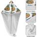 Watercolor Pineapple Fruit Dry Hair Cap & Quick Drying Towel Set - Soft Absorbent 2 Piece with Button Headband | International Shipping Available - Buy Online on GoSupps.com