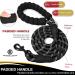 ARTISTRY 5 FT Rope Dog Lead for Medium Dog Strong Dog Leads for Large Dogs 150cm Highly Reflective Dog Leash Soft Padded Handle Dog Lead Durable Dog Lead for Small Dog (Black/White) - Buy Online on GoSupps.com