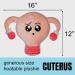Cuterus: Stuffed Uterus Heating Pad for Menstrual Cramp Relief and Hysterectomy Recovery - Buy Online on GoSupps.com