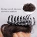 DeeThens Messy Bun Hairpiece for Women - Wavy Curly Scrunchies Claw Clip in Darkest Brown - Buy Online on GoSupps.com
