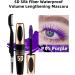 Purple Waterproof Mascara for Eyelashes 5D Silk Fiber Mascara with Folding Eyelash Comb Brush Liquid Colored Mascara Lash Extensions Volumizing and Thick Smudge-proof Long Lasting Party Stage Use - Buy Online on GoSupps.com