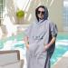 FunWater Surf Poncho - Grey-man | Quick Dry Changing Towel Robe with Hood and Pocket for Surfing, Beach & Swimming - Buy Online on GoSupps.com