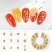 Gold Nail Charms Set - 6 Boxes Metal Studs for Acrylic Nails | Various Designs for Nail Art Decorations | Flowers, Shells, Stars, Moons, Beaches | Thin Flakes Kit - Buy Online on GoSupps.com