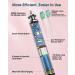 Electric Toothbrush for Adults with 6 Brush Heads - Sonic Toothbrush with Holder & Travel Case - Type C Cable - Pink - 1 Count - Buy Online on GoSupps.com