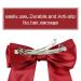 8 Pack 6 Inch Hair Ribbon Alligator Clips - Satin Bow Barrettes for Girls and Women in Pink, Red, Blue, Green, Black - Hair Bow Accessories - Buy Online on GoSupps.com