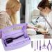 Gusnilo Nail Tool Sterilizer Box - Purple Disinfectant Jar for Nail & Hair Salons - Buy Online on GoSupps.com
