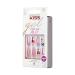 KISS Gel Fantasy Press On Nails - Jelly Cookie Pink Coffin Shape Long Size Includes Glue & Accessories - 28 Nails Set - Buy Online on GoSupps.com