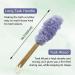 Evridwear Exfoliating Back Scrubber Bath Set - Teak Wood Handle, Replaceable Mesh, Ideal for Skin Disorders - Shower Brush with Pouf - Buy Online on GoSupps.com