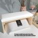 Nail Arm Rest Wooden Manicure Pillow Stand Nail Art Hand Pillow Mat Soft Comfortable PU Leather Wooden Stand Arm Rest Cushion for Nail Salon (White) - Buy Online on GoSupps.com