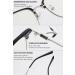 Lanomi Men's Blue Light Filter Reading Glasses - Rectangle Metal Semi-Frame UV400 Protection - Anti-Blue Computer Glasses - 0.0 Diopters - Buy Online on GoSupps.com