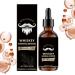 WJnflQN Beard Oil - Natural Softener and Moisturizer | Oil for Facial Hair and Thick Mustaches for Daily Care Morning Shower Styling Travel
