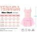 TENVDA Girls Dance Leotards with Skirts Camisole Ruffle Sleeve, Pink Black - Sizes 2-10 Years - Buy Online on GoSupps.com