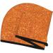 Orange Glitter Hair Towel Wrap - Quick Drying Turban with Button | Soft & Absorbent Hair Drying Towel for All Hair Types - Buy Online on GoSupps.com