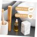 Eco-Friendly Bamboo Toothbrush Holder - Travel & Desktop Organizer Cylinder Toothbrush Rack - Buy Online on GoSupps.com