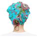 MUKJHOI Adjustable Flower Leaves Working Cap for Women Men | Bouffant Hat with Sweatband - Buy Online on GoSupps.com