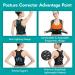 Back Brace Posture Corrector for Men & Women - Adjustable Breathable Support for Upper & Lower Back Pain Relief - Buy Online on GoSupps.com