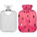 Naanle Watermelon Heat Bottle - 2L Transparent Hot Water Bottle for Bed Hand & Foot Warmer Pain Relief & Cold Therapy | International Shipping - Buy Online on GoSupps.com