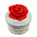 Tomoko White Sage Candle with Artificial Rose Flower Lid Real Sage Leaf & Essential Oil (Red Rose Flower Lid)