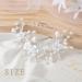IYOU Flower Bridal Hair Vine Silver Pearl Bride Headband Leaf Wedding Headpiece Communion Prom Hair Accessories for Women and Girls - Buy Online on GoSupps.com