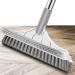 Virtcooy 3 in 1 Floor Scrubber | Floor Scrubber Brush with Long Handle | Shower Cleaning Brush with Triangular Rotating Brush Head for Flooring and Wall White - Buy Online on GoSupps.com