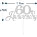 Tenhaisi Glittery Silver Happy 60th Anniversary Cake Topper Hello 60 Wedding Party Decorations - 60th Wedding Anniversary Cake Topper - Cheers to 60 Anniversary Birthday Party Supplies - Buy Online on GoSupps.com