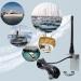 HYS VHF Marine Antenna 156-163Mhz Low-Profile with 16.4ft RG58 Coaxial Cable - PL259 Connector - Buy Online on GoSupps.com