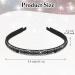 Sparkling Headband Rhinestone Headbands For Women Girls Non-Slip Diamante Headband Glitter Hair Band Skinny Headbands Wedding Birthday Holiday Hair Accessories For Bridal Women Girls Gifts (Black) - Buy Online on GoSupps.com