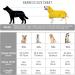 Yellow 4XL Dog Raincoat with Adjustable Belly Strap and Leash Hole - Hoodie with Reflective Strip - Waterproof Lightweight Breathable Rain Poncho Jacket for Medium Large Dogs - Easy to Wear - Buy Online on GoSupps.com