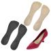 2 Pairs 3/4 Gel Cushion Insoles for Women Inserts for High Heels 8.2 Inch Non-Skidding Adhesive Shoe Pads Comfortable Dress Shoe Insoles for High Heels for Sandals Flats Boots Pumps