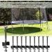 Trampoline Enclosure Pole Gap Spacers - Set of 12 Galvanized Steel Screws for Trampoline Stability - Buy Online on GoSupps.com