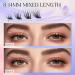 LZM 10mm C Curl Fake Eyelashes - Natural Look Soft DIY Cluster Lashes | Individually Made False Eyelashes for Stunning Beauty - Buy Online on GoSupps.com