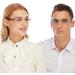 Kodilin 4-Pack Frameless Blue Light Filter Reading Glasses for Men & Women - Anti-Blue Light Readers in Black & Clear - 2.5x Magnification - Buy Online on GoSupps.com